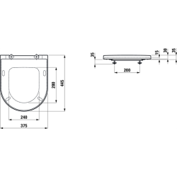 KARTELL BY LAUFEN toiletsde softclose og quick release, sort