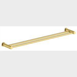 Damixa Silhouet hndkldestang dobbelt 800 mm. Brstet messing PVD