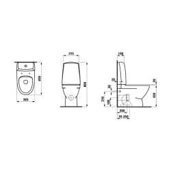 Laufen Pro N gulvstende toilet 
