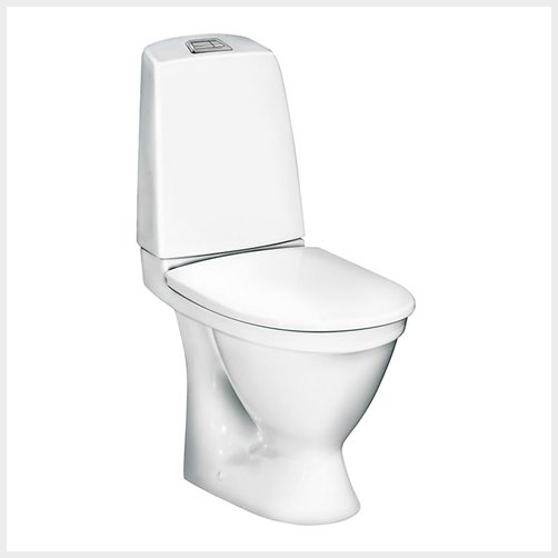 Gustavsberg Nautic 5510L toilet m. skjult P-lås m. CeramicPlus
