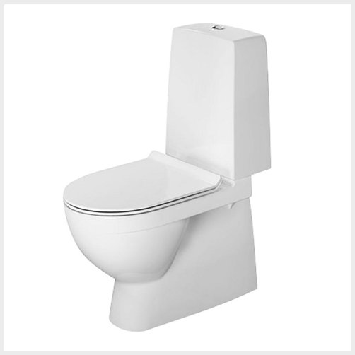 Duravit Nordisk Toilet uden skyllekant, komforthøjde 440mm