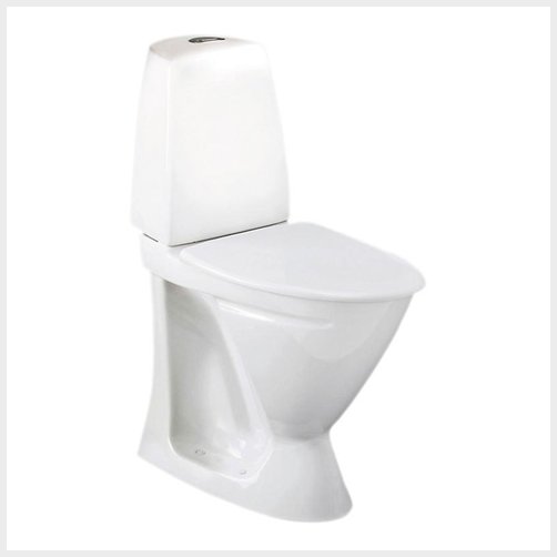 Ifö Sign 6872 toilet med universallås (P-lås), høj model 