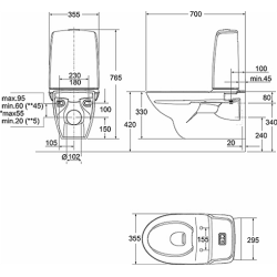 if spira rimfree hngetoilet