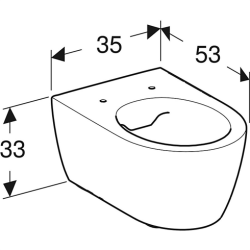Gebeit iCon vghngt toilet. Rimfree med Keratect glasur