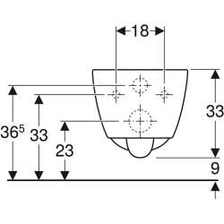 Gebeit iCon vghngt toilet. Rimfree med Keratect glasur