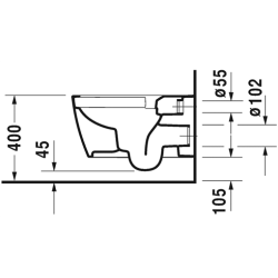 Duravit ME by Starck vgtoilet og sde. ben skylle-rand og SoftClose