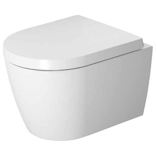 Duravit Me by Starck Compact væghængt toilet uden skyllekant – Med WonderGliss