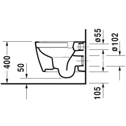 Duravit Me by Starck vghngt toilet inkl. toiletsde m/Softclose og Quickrelease