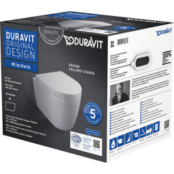 Duravit Me by Starck vghngt toilet inkl. toiletsde m/Softclose og Quickrelease