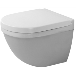 Duravit Starck 3 vgtoilet Compact 360x485mm med skjult montering og Wondergliss