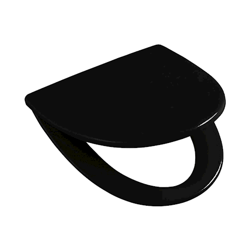 Ifö Sign sæde med softclose, quick-release og faste beslag, sort
