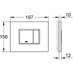 GROHE Skate Cosmopolitan betjeningsplade, matkrom
