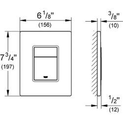 GROHE Skate Cosmopolitan betjeningsplade, matkrom