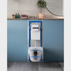 Gustavsberg Triomont XS indbygningscisterne, frontbetjent, 118x38cm