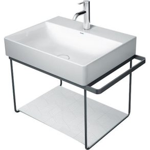 Duravit DuraSquare metalkonsol v�gmonteret. Mat sort