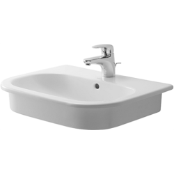Duravit D-Code hndvask t. nedfldning, 54x43cm
