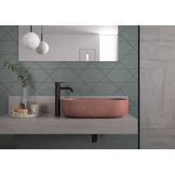 Damixa silhouet hndvaskarmatur large. Matsort. Uden bundventil