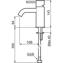 Mora INXX II Soft Small hndvaskarmatur matsort