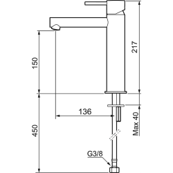 Mora hndvaskarmatur, inxx ii sharp medium, mat-hvid