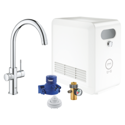 GROHE Blue Professional kkkenarmatur med kler og C-tud. Krom