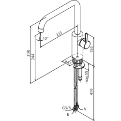 Damixa Silhouet kkkenarmatur. Matsort