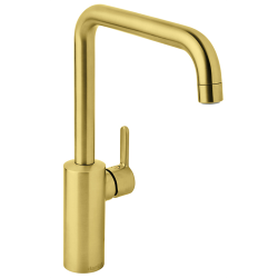 Damixa Silhouet kkkenarmatur. Brstet messing PVD