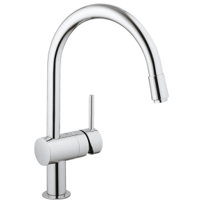 GROHE Minta kkkenarmatur med C-tud og udtrk - Krom