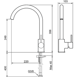 Mora kkkenarmatur, INXX II ii soft. Matgr