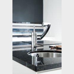 Damixa Arc 1-greb kkkenarmatur. Sort/krom