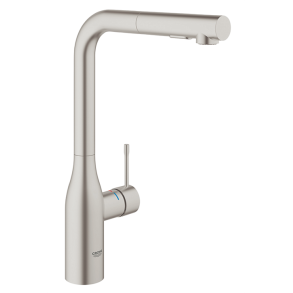 GROHE Essence kkkenarmatur med L-tud og udtrk. Supersteel