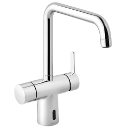Damixa Silhouet Touchless kkkenarmatur med hj J-tud og berringsfri funktion. Krom