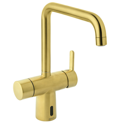 Damixa Silhouet Touchless kkkenarmatur med hj J-tud og berringsfri funktion. Brstet messing