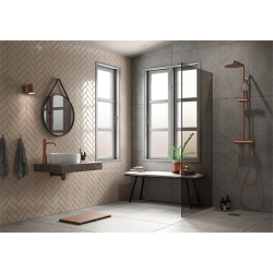 Damixa Silhouet brusesystem. Brstet kobber PVD