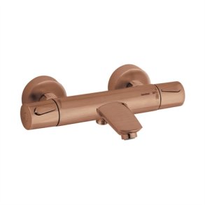 Damixa Silhouet termostatarmatur kar/bruser. Brstet kobber PVD