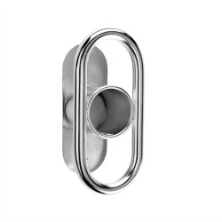 Frostline DUO v�gh�ngt slangesaddel - Poleret rustfrit st�l