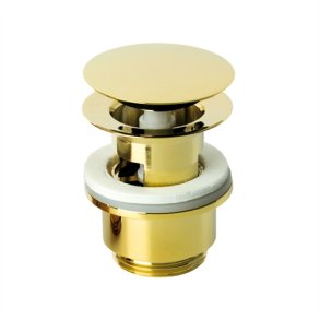 Damixa Silhouet pushopen bundventil poleret messing PVD