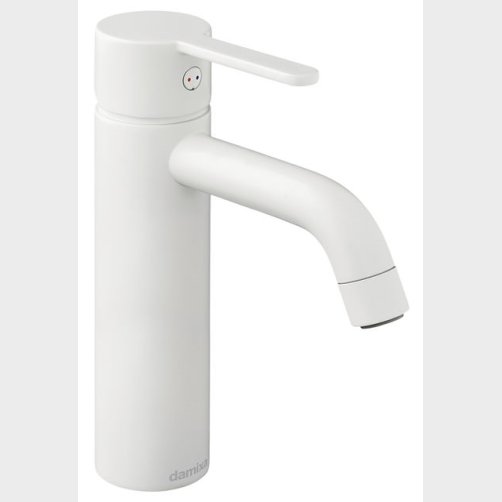 Damixa Silhouet Medium håndvaskarmatur. Mat hvid