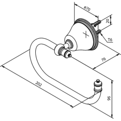 Damixa Tradition toiletpapirholder. Krom