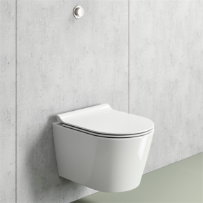 GSI Kube X v�gh�ngt toilet 50x35cm med swirlflush og skjult montering