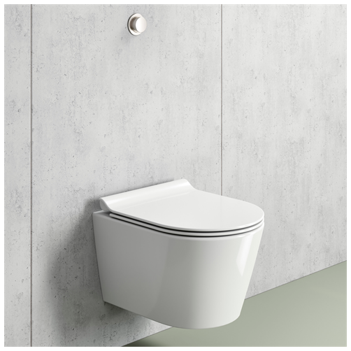 GSI Kube X v�gh�ngt toilet 50x35cm med swirlflush og skjult montering