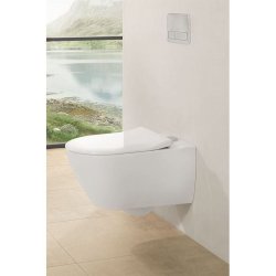 Villeroy &amp; Boch Subway Vghngt toilet med Vifresh og CeramicPlus. Alpinhvid 