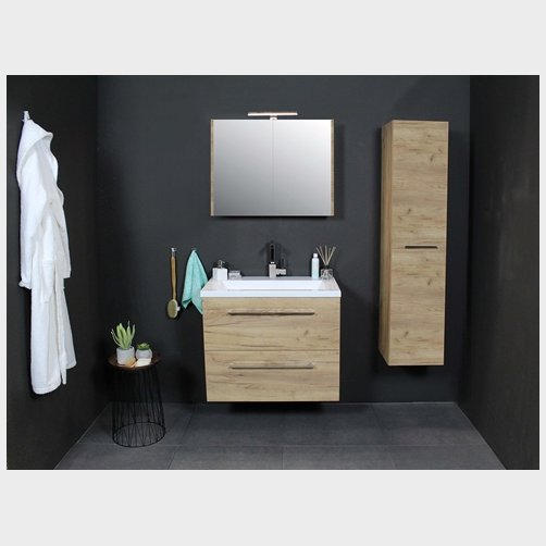 Sanibell Basicline kompakt m�bels�t 60 x 39 cm. Whisky Eg med greb