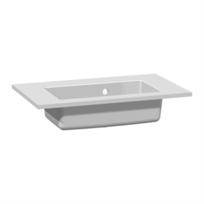Dansani Mini Minore hndvask 60 cm uden hanehul, solid surface/mat hvid