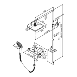 Damixa Pine brusesystem. Krom