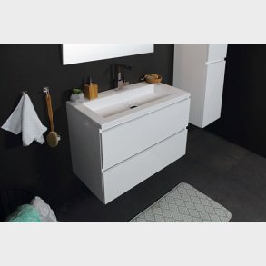 Sanibell Basicline kompakt m�bels�t 60 x 39 cm. Hvid h�jglans