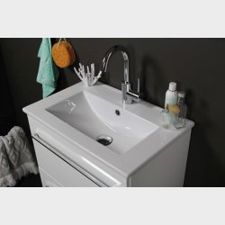 Sanibell Basicline mbelst 50x46 cm. Hvid hjglans