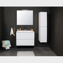 Sanibell Proline hjskab 169x35x35 cm. Hvid hjglans