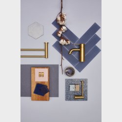 Damixa Silhouet toiletpapirholder. Brstet messing PVD