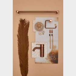 Damixa Silhouet hndkldestang enkel 500 mm. Brstet kobber PVD