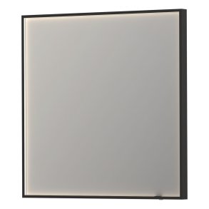 Sanibell INK SP19 rektangulrt spejl 80x80cm p matsort aluramme